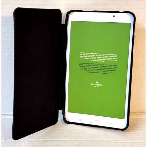 Kate Spade Samsung Galaxy Tab A Nook Folio Case Black NEW in Package - Picture 3 of 8